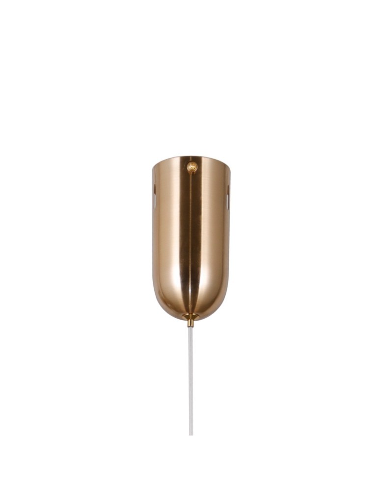 Single pendant lamps - Italux Butero Pendant 1xLED 6W 550 lm 3000K (Warm White) Gold PND-34359-S-HBR-AMB - product kolory-swiatla.pl 4