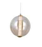 Single pendant lamps - Italux Butero Pendant 1xLED 9W 825 lm 3000K (Warm White) Gold PND-34359-M-HBR-AMB - product 1