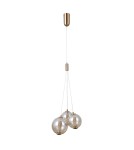 Pendant lamps - Italux Butero Pendant 3xLED 12W 1095 lm 3000K (Warm White) Gold PND-34359-3-HBR-AMB - product 3