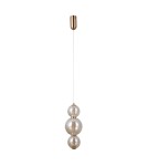 Single pendant lamps - Italux Butero Pendant 1xLED 12W 1095 lm 3000K (Warm White) Gold PND-34359-3V-HBR-AMB - product 3