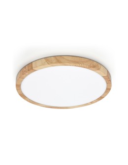 Italux Alata Plafon 1xLED 24W 2900 lm 2800K+4000K+ 6000K IP44 drewno PLF-72836-300R-24W-WO