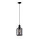 Italux Zona Wisząca 1xE27 40W Czarny PND-29258S-1-BK-SG