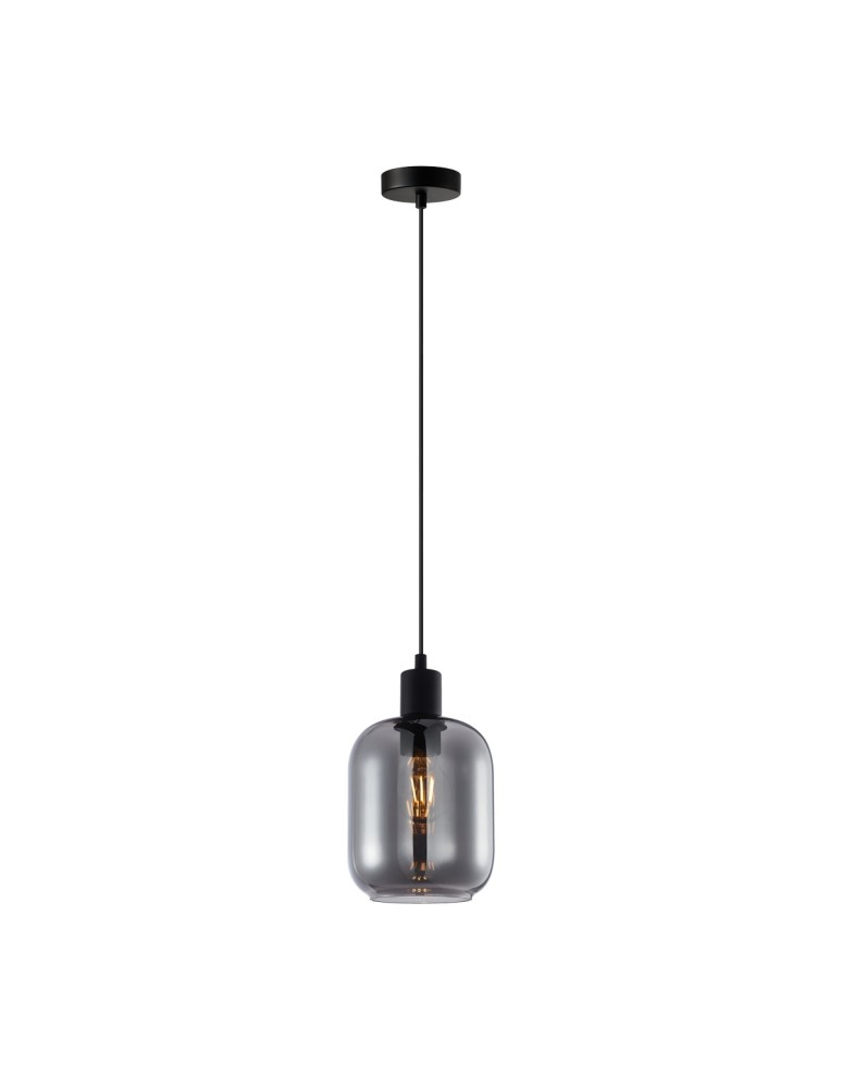 Single pendant lamps - Italux Zona Pendant 1xE27 40W Black PND-29258S-1-BK-SG - product kolory-swiatla.pl 2