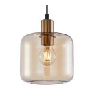 Single pendant lamps - Italux Zona Pendant 1xE27 40W Gold PND-29257A-1-BRO-AMB - product 1