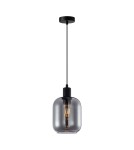 Single pendant lamps - Italux Zona Pendant 1xE27 40W Black PND-29258S-1-BK-SG - product 3