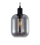 Single pendant lamps - Italux Zona Pendant 1xE27 40W Black PND-29258S-1-BK-SG - product 1