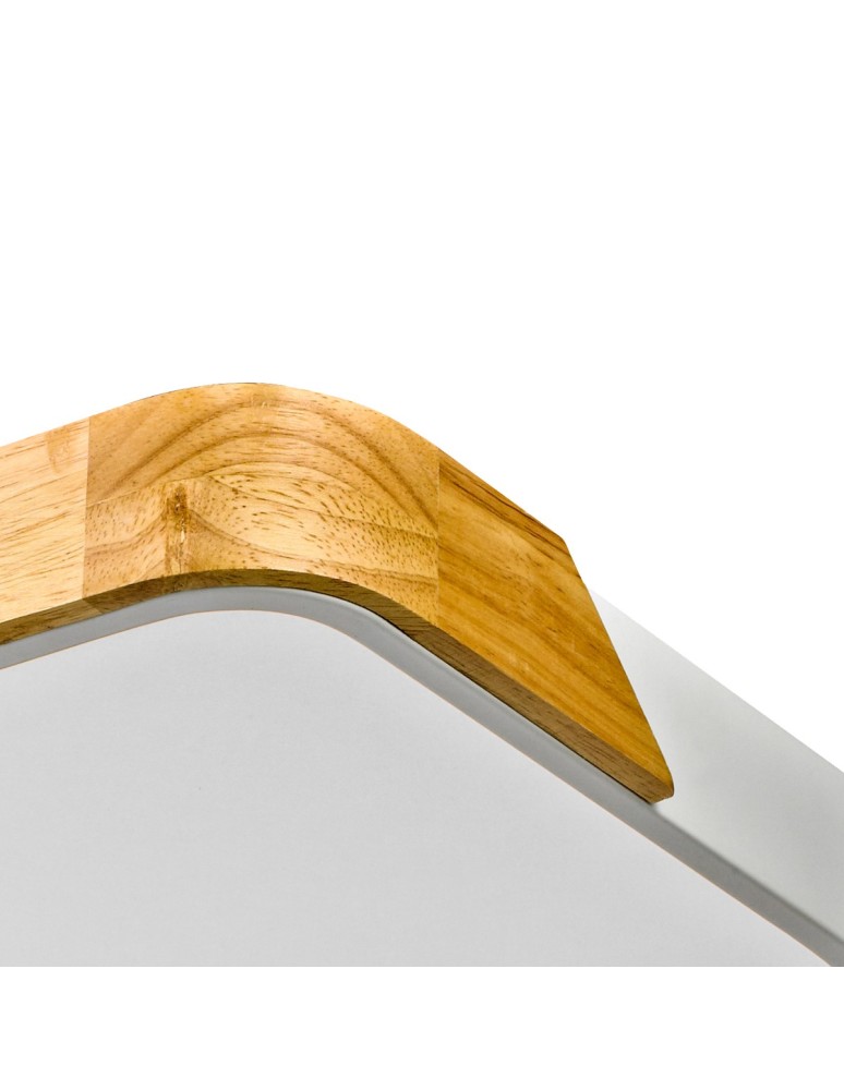 LED Plafonds - Italux Santer Surface-mounted 1xLED 24W 2400 lm 3000K (Warm White) Wood, white PLF-13187-WH-WO - product kolory-swiatla.pl 3