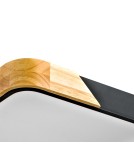 LED Plafonds - Italux Santer Surface Mounted 1xLED 24W 2400 lm 3000K (Warm White) Wood, Black PLF-13187-BK-WO - product 3