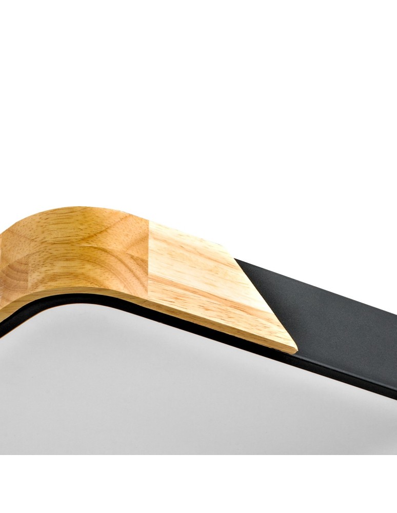 LED Plafonds - Italux Santer Surface Mounted 1xLED 24W 2400 lm 3000K (Warm White) Wood, Black PLF-13187-BK-WO - product kolory-swiatla.pl 3