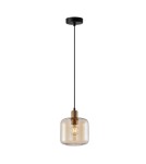 Single pendant lamps - Italux Zona Pendant 1xE27 40W Gold PND-29257A-1-BRO-AMB - product 3