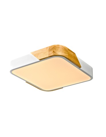 Italux Santer Surface-mounted 1xLED 24W 2400 lm 3000K (Warm White) Wood, white PLF-13187-WH-WO - product 2