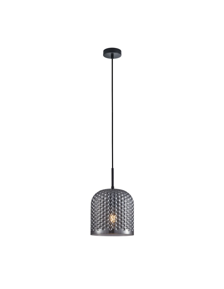 Single pendant lamps - Italux Renti Pendant 1xE27 40W Black PND-25205-1L-BK-SG - product kolory-swiatla.pl 3