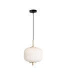 Single pendant lamps - Italux Olmeto Pendant 1xE27 10W Gold PND-28798A-1-GD-WH - product 2
