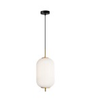 Single pendant lamps - Italux Olmeto Pendant 1xE27 10W Gold PND-28798-1-GD-WH - product 2