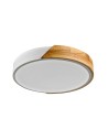 Italux Nastro Surface-mounted 1xLED 24W 2400 lm 3000K (Warm White) Wood, white PLF-13186-WH-WO