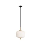Single pendant lamps - Italux Olmeto Pendant 1xE27 10W Gold PND-28798A-1-GD-WH - product 3