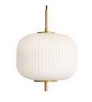 Single pendant lamps - Italux Olmeto Pendant 1xE27 10W Gold PND-28798A-1-GD-WH - product 1