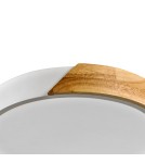 LED Plafonds - Italux Nastro Surface-mounted 1xLED 24W 2400 lm 3000K (Warm White) Wood, white PLF-13186-WH-WO - product 3