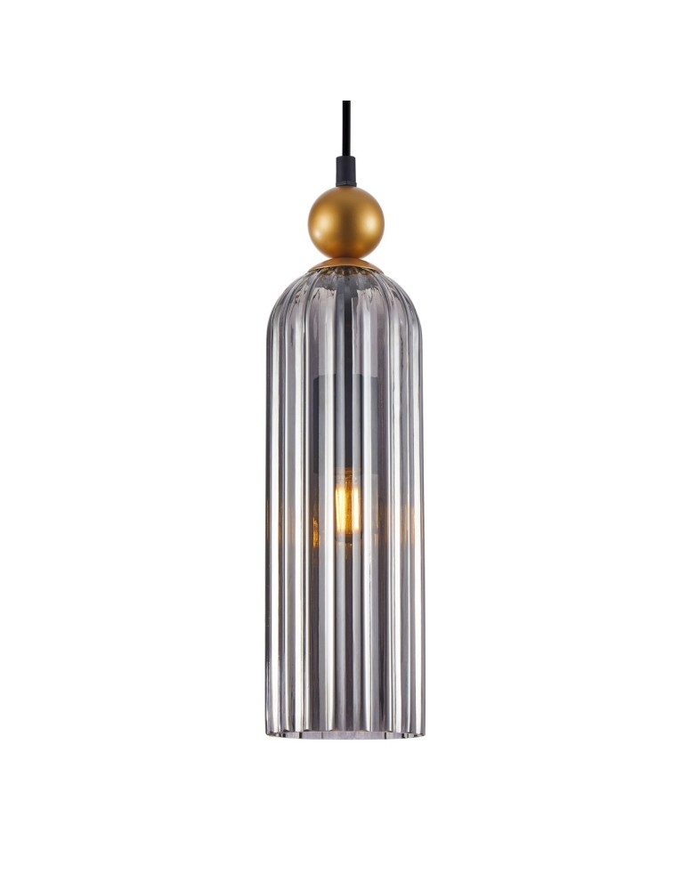 Single pendant lamps - Italux Levie Pendant 1xE27 40W Gold PND-28636-1L-GD-SG - product kolory-swiatla.pl 1
