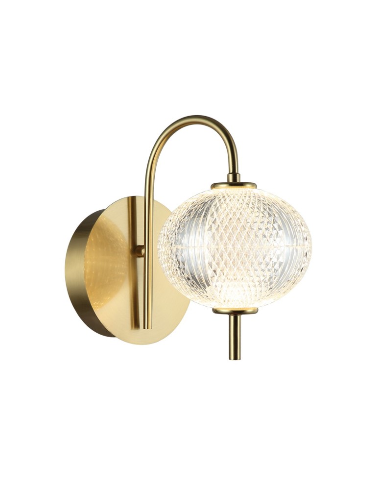 Modern wall lamps - Italux Lazie Wall lamp 1xLED 5W 500 lm 3000K (Warm white) Gold WL-29038-1-GD - product kolory-swiatla.pl 2