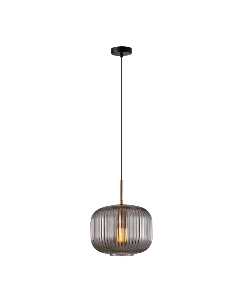Single pendant lamps - Italux Gavino Pendant 1xE27 40W Gold PND-26476-1-BRO-SG - product kolory-swiatla.pl 3