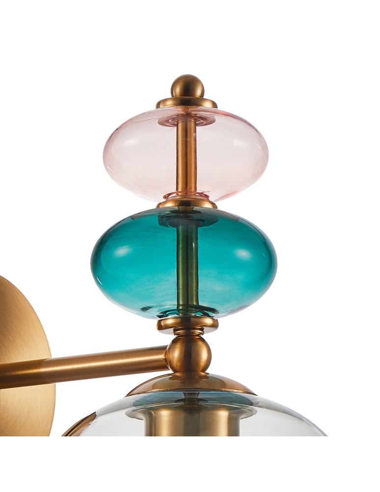 Designer wall lamps - Italux Busco Wall lamp 1xE27 40W Gold WL-30263-1B-BRO-SG - product kolory-swiatla.pl 2