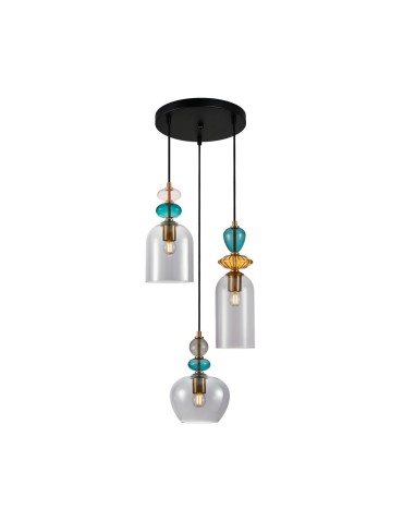 Italux Busco Pendant 3xE27 40W Gold, Black PND-30263-3A-BRO-SG