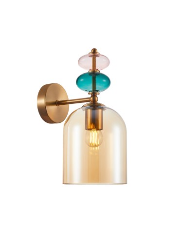 Italux Busco Wall lamp 1xE27 40W Gold WL-30263-1B-BRO-AMB