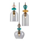 Triple pendant lamps - Italux Busco Pendant 3xE27 40W Gold, Black PND-30263-3A-BRO-SG - product 2