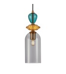 Designer pendant lamps - Italux Busco Pendant 1xE27 40W Gold, Black PND-30263-1C-BRO-SG - product 1