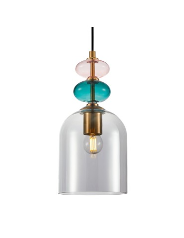Italux Busco Pendant 1xE27 40W Gold, Black PND-30263-1B-BRO-SG