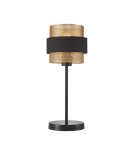 Table lamps with lampshade - Italux Desk Bans 1xE27 40W Gold, Black TB-27467-1-BK-GD - product 1