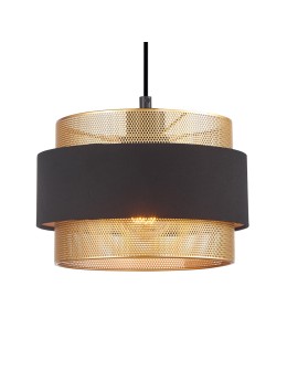 Italux Bans Wisząca 1xE27 40W Złoty, czarny PND-27467-1-BK-GD