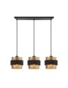 Italux Bans Pendant 3xE27 40W Gold, Black PND-27467-3-BK-GD