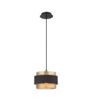 Single pendant lamps - Italux Bans Pendant 1xE27 40W Gold, Black PND-27467-1-BK-GD - product 4