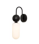 Retro wall lamps - Maxlight Wall lamp Roma Black W0381 - product 2