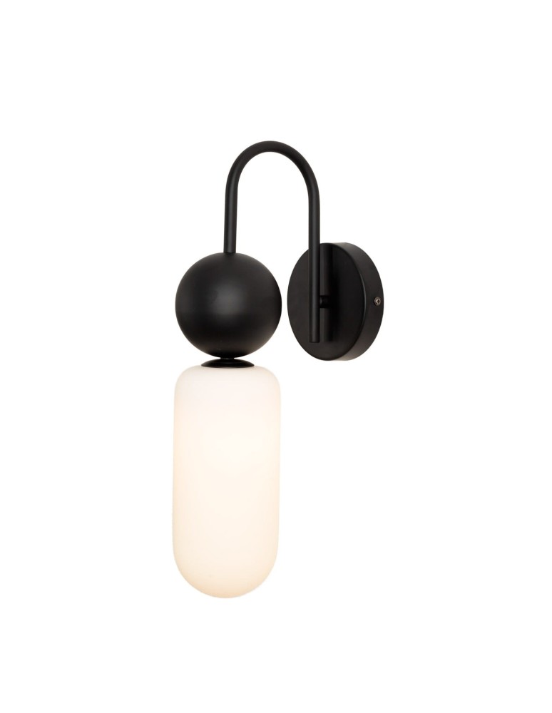Retro wall lamps - Maxlight Wall lamp Roma Black W0381 - product kolory-swiatla.pl 2