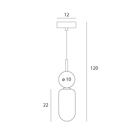 Maxlight Lampa Wisząca Roma Black P0600