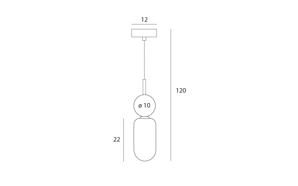 Maxlight Lampa Wisząca Roma Black P0600