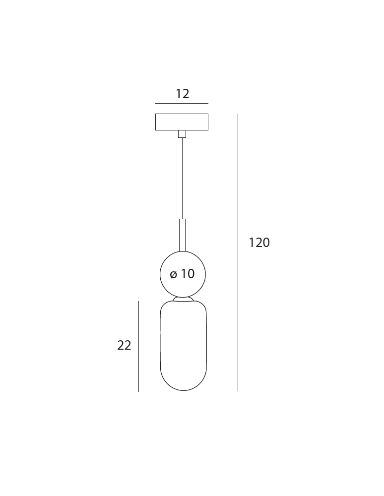 Single pendant lamps - Maxlight Roma Gold Pendant Lamp P0599 - product kolory-swiatla.pl 4