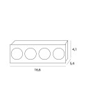 LED flush-mounted lamps - Maxlight 4L Modular LED Module 12W HM180 4L. - product 4