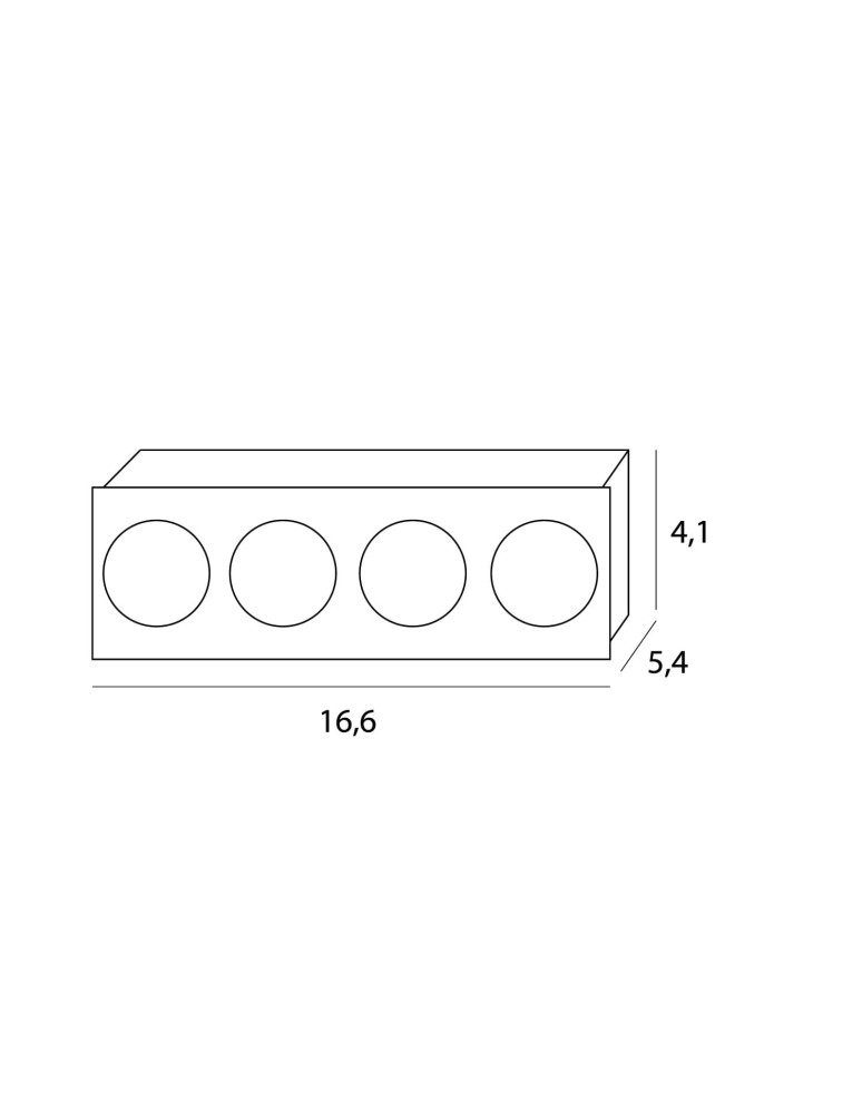 LED flush-mounted lamps - Maxlight 4L Modular LED Module 12W HM180 4L. - product kolory-swiatla.pl 4