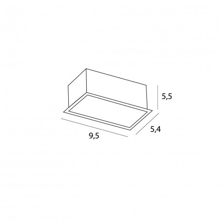 Maxlight Oprawa Wpustowa Modular, Do Skompletowania Z Modułem Hm180 I Trafo Ht180 H180.01