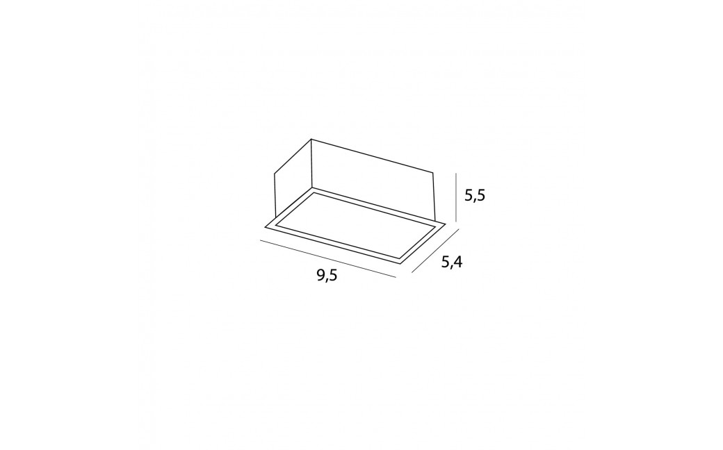 Maxlight Oprawa Wpustowa Modular, Do Skompletowania Z Modułem Hm180 I Trafo Ht180 H180.01