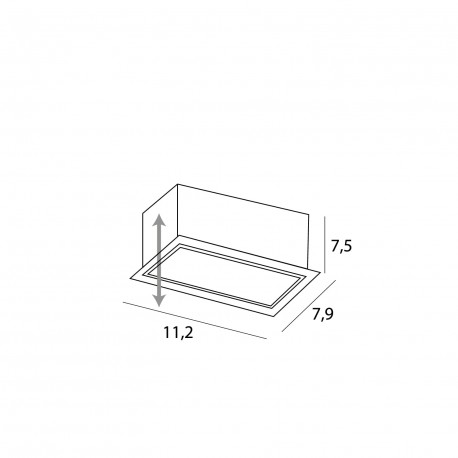 Maxlight Oprawa Wpustowa Modular, Do Skompletowania Z Modułem Hm180 I Trafo Ht180 H180.02