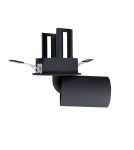 Recessed ceiling spotlights - Maxlight Halo F Black Flush Mounted Ceiling Lamp H0131. - product 1