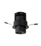 Recessed ceiling spotlights - Maxlight Halo F Black Flush Mounted Ceiling Lamp H0131. - product 2