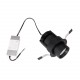 Maxlight Lampa Sufitowa Halo F Black Podtynkowa H0131