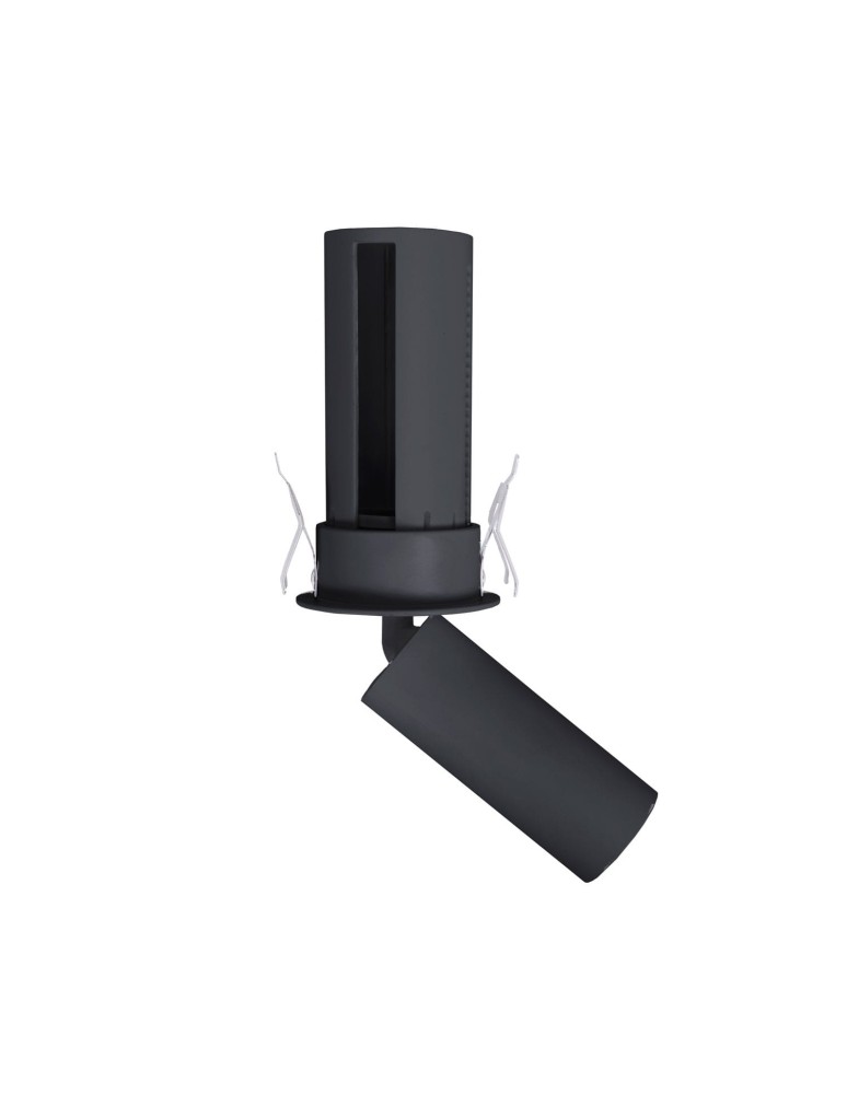 Recessed ceiling spotlights - Maxlight Halo E Black Flush Mounted Ceiling Lamp H0129. - product kolory-swiatla.pl 1