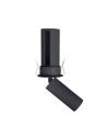 Maxlight Halo E Black Flush Mounted Ceiling Lamp H0129.